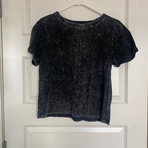 dusted dark grey cropped tee from American eagle